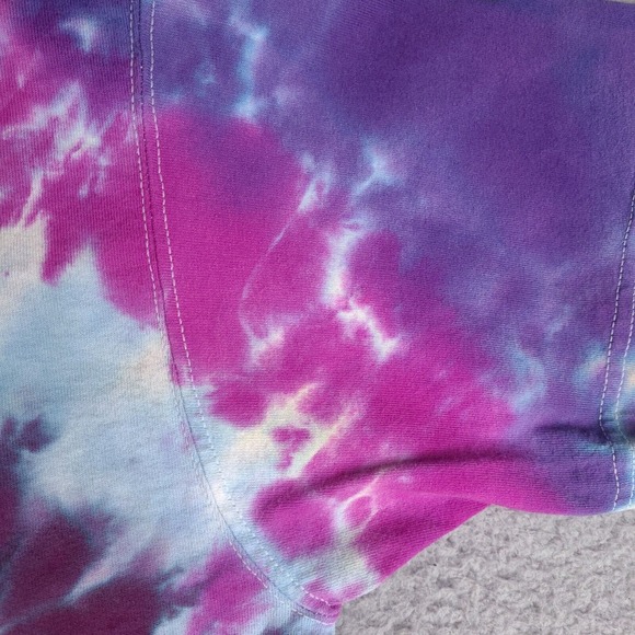 Peace Tie Die T-Shirt Adult Medium Colorful Fruit Of The Loom Lofteez Peace Love - Picture 5 of 15